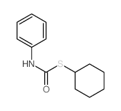 1-cyclohexylsulfanyl-N-phenyl-formamide结构式