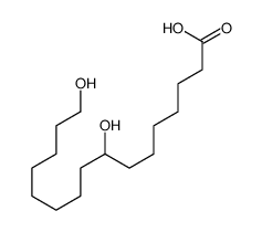 8,16-dihydroxyhexadecanoic acid Structure