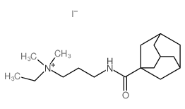3-(adamantane-1-carbonylamino)propyl-ethyl-dimethyl-azanium Structure