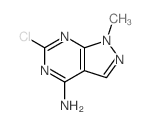 3-chloro-9-methyl-2,4,8,9-tetrazabicyclo[4.3.0]nona-1,3,5,7-tetraen-5-amine Structure