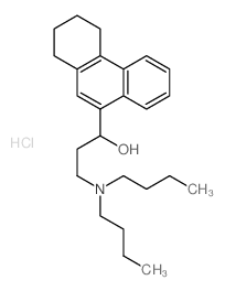 9-Phenanthrenemethanol,a-[2-(dibutylamino)ethyl]-1,2,3,4-tetrahydro-, hydrochloride (1:1)结构式