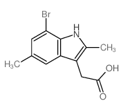 2-(7-bromo-2,5-dimethyl-1H-indol-3-yl)acetic acid Structure
