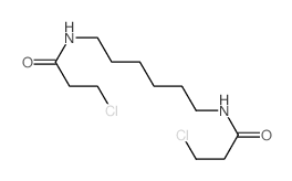 3-chloro-N-[6-(3-chloropropanoylamino)hexyl]propanamide结构式