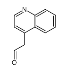 2-(quinolin-4-yl)acetaldehyde structure
