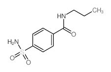 N-propyl-4-sulfamoyl-benzamide结构式