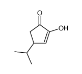 2-hydroxy-4-propan-2-ylcyclopent-2-en-1-one结构式