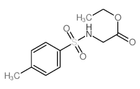 ethyl 2-[(4-methylphenyl)sulfonylamino]acetate structure