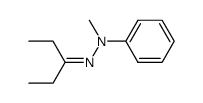 3-Pentanone N-methyl-N-phenylhydrazone结构式