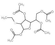 [5-acetyloxy-2-(1,2-diacetyloxyethyl)-4-ethylsulfanyl-oxolan-3-yl] acetate Structure