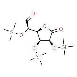 2-O,4-O,5-O-Tris(trimethylsilyl)-D-glucuronic acid 6,3-lactone结构式