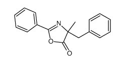 rac-4-benzyl-4-methyl-2-phenyl-1,3-oxazol-5(4H)-one Structure