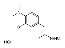 4-(2-aminopropyl)-2-bromo-N,N-dimethylaniline,dihydrochloride结构式