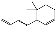 1,5,5-Trimethyl-6-(1,3-butadiene-1-yl)-1-cyclohexene structure