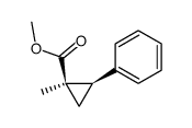 1-Methyl-c-2-phenyl-r-1-cyclopropancarbonsaeure-methylester结构式