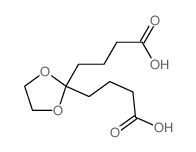 4-[2-(3-carboxypropyl)-1,3-dioxolan-2-yl]butanoic acid结构式