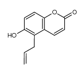 5-allyl-6-hydroxy-2H-chromen-2-one Structure