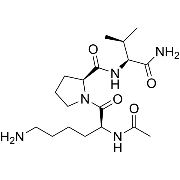 Acetyl-α-MSH (11-13) hydrochloride salt结构式