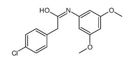 2-(4-chlorophenyl)-N-(3,5-dimethoxyphenyl)acetamide结构式