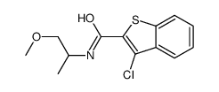 Benzo[b]thiophene-2-carboxamide, 3-chloro-N-(2-methoxy-1-methylethyl)- (9CI)结构式