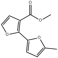 5'-Methyl-(2,2'-bifuran)-3-carboxylic acid methyl ester结构式