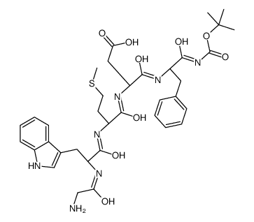 N-T-BOC-GLY-TRP-MET-ASP-PHE AMIDE结构式