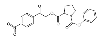 2-O-[2-(4-nitrophenyl)-2-oxoethyl] 1-O-phenyl pyrrolidine-1,2-dicarboxylate Structure