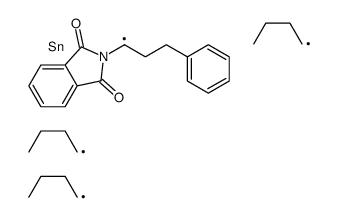 2-[(1R)-3-phenyl-1-tributylstannylpropyl]isoindole-1,3-dione结构式