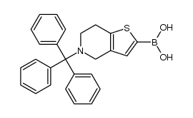 (5-trityl-4,5,6,7-tetrahydrothieno[3,2-c]pyridin-2-yl)boronic acid结构式