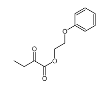 2-phenoxyethyl 2-oxobutanoate结构式