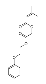 [2-oxo-2-(2-phenoxyethoxy)ethyl] 3-methylbut-2-enoate结构式