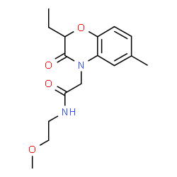 4H-1,4-Benzoxazine-4-acetamide,2-ethyl-2,3-dihydro-N-(2-methoxyethyl)-6-methyl-3-oxo-(9CI) structure