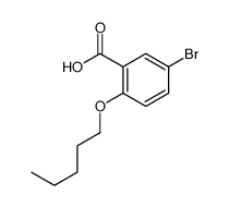 5-bromo-2-pentoxybenzoic acid Structure