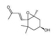 4-<(1R,2S,4R)-1,2-epoxy-4-hydroxy-2,6,6-trimethylcyclohexyl>but-3-en-2-one结构式