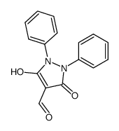 5-Hydroxy-3-oxo-1,2-diphenyl-2,3-dihydro-1H-pyrazole-4-carbaldehyde结构式