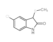 5-chloro-3-methylsulfanyl-1,3-dihydroindol-2-one Structure