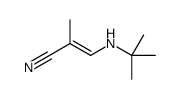 3-(tert-butylamino)-2-methylprop-2-enenitrile Structure