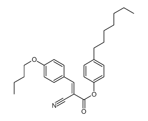 (4-heptylphenyl) 3-(4-butoxyphenyl)-2-cyanoprop-2-enoate Structure