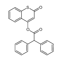 4-Diphenyl-acetoxy-1-thiocumarin Structure