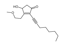 4-hydroxy-3-(2-methoxyethyl)-2-oct-1-ynylcyclopent-2-en-1-one Structure