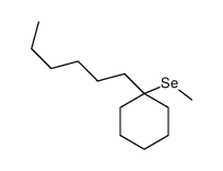 1-hexyl-1-methylselanylcyclohexane Structure