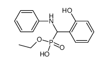 [(2-Hydroxy-phenyl)-phenylamino-methyl]-phosphonic acid monoethyl ester Structure