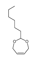 heptanal butene-1,4-glycol acetal structure