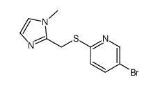 5-bromo-2-[(1-methylimidazol-2-yl)methylsulfanyl]pyridine Structure