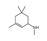 N,3,5,5-tetramethylcyclohex-2-en-1-amine结构式