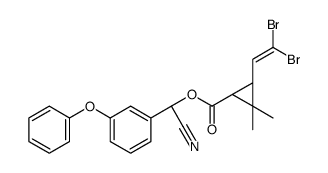 [(S)-cyano-(3-phenoxyphenyl)methyl] (1R,3R)-3-(2,2-dibromoethenyl)-2,2-dimethyl-cyclopropane-1-carboxylate Structure