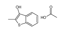 acetic acid,2-methyl-1-benzothiophen-3-ol结构式
