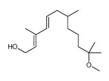 11-methoxy-3,7,11-trimethyldodeca-2,4-dien-1-ol结构式
