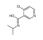 4-chloro-N-propan-2-ylpyridine-3-carboxamide结构式
