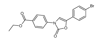 ethyl 4-[5-(4-bromophenyl)-2-oxo-1,3-oxazol-3-yl]benzoate结构式