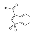 1,1-dioxo-1-benzothiophene-3-carboxylic acid结构式